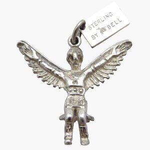 Vintage Bell Sterling Silver Navajo Native American Eagle Dancer Kachina Charm